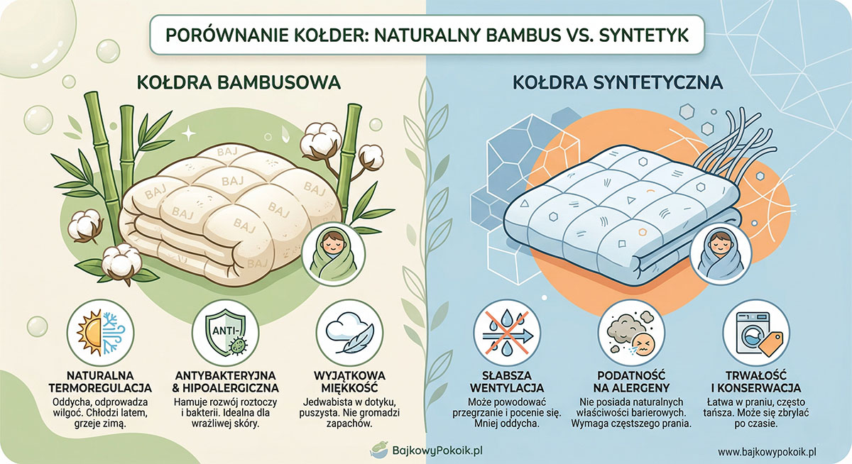 Dlaczego kołdra bambusowa jest lepsza od kołdry syntetycznej?